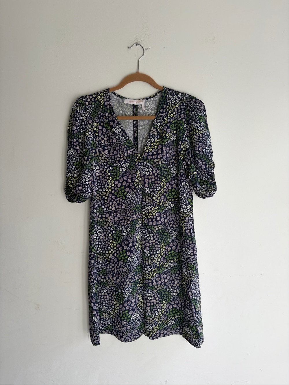 SEE BY CHLOE Floral Puff Sleeve Shift Dress Sz‎ 38 US 6 Size Small - Picture 2 of 6